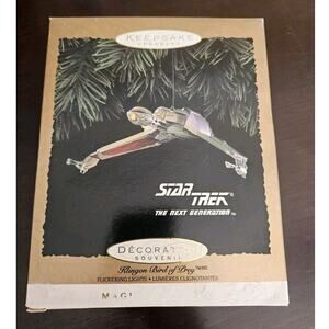 Vintage Hallmark Star Trek Klingon Bird of Prey 1994 Christmas Ornament